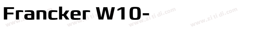 Francker W10字体转换